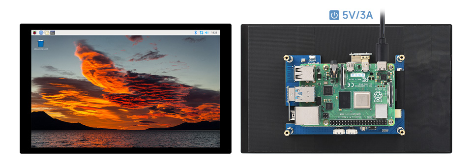 8 英寸触控屏接入树莓派