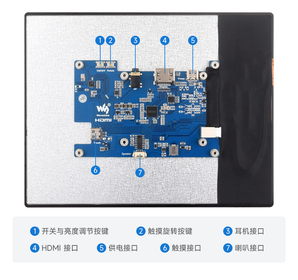 8 英寸触控屏接口简介