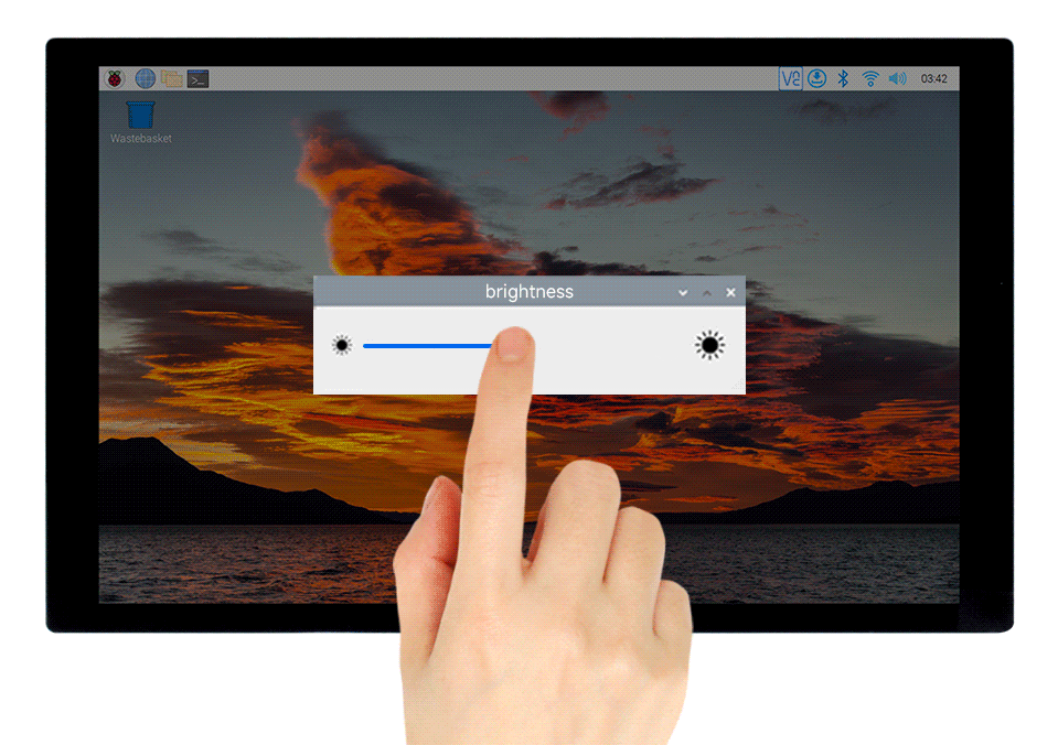 8 英寸触控屏背光亮度