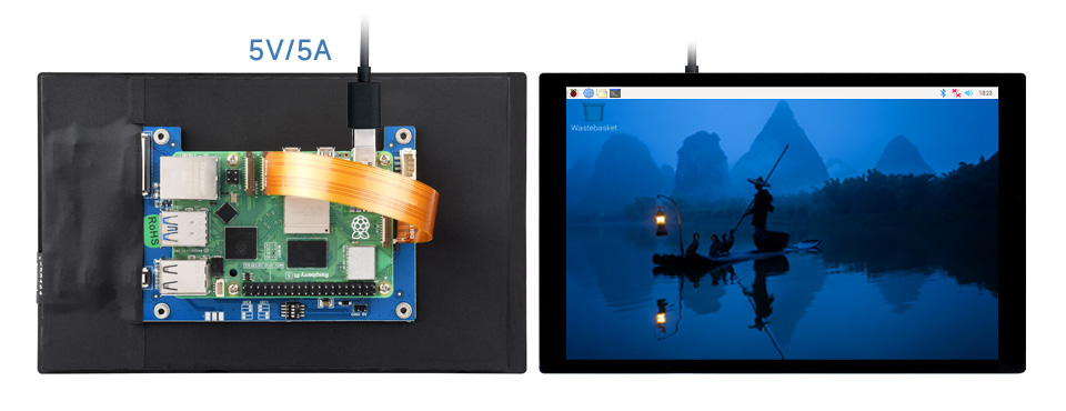 8 英寸触控屏接入树莓派