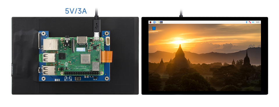 8 英寸触控屏接入树莓派 CM4