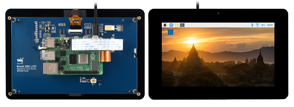 8 英寸 DSI 触控屏带摄像头