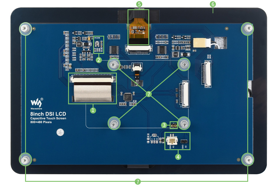 8 英寸 DSI 触控屏背光亮度