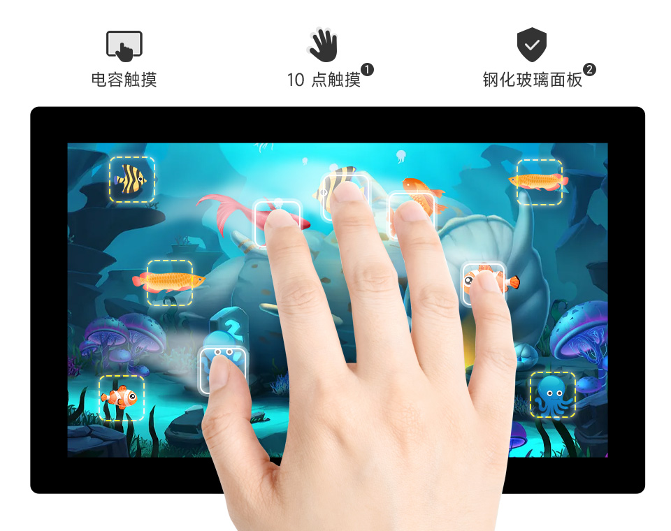 9 英寸 DSI 显示屏触控屏支持电容式十点触控