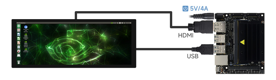 9.3 英寸触控屏接入 Jetson Nano
