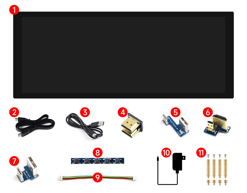 8 英寸高色域触摸显示器配置清单