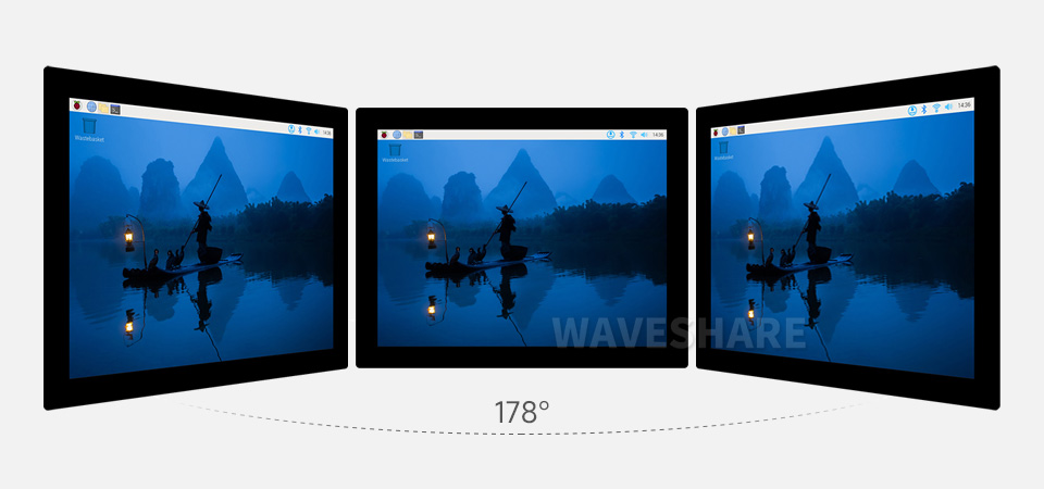 9.7 英寸触控屏显示角度