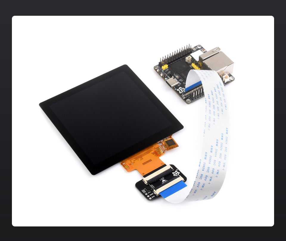 4 英寸 IPS 电容触摸 LCD 屏幕连接Luckfox Pico Ultra W