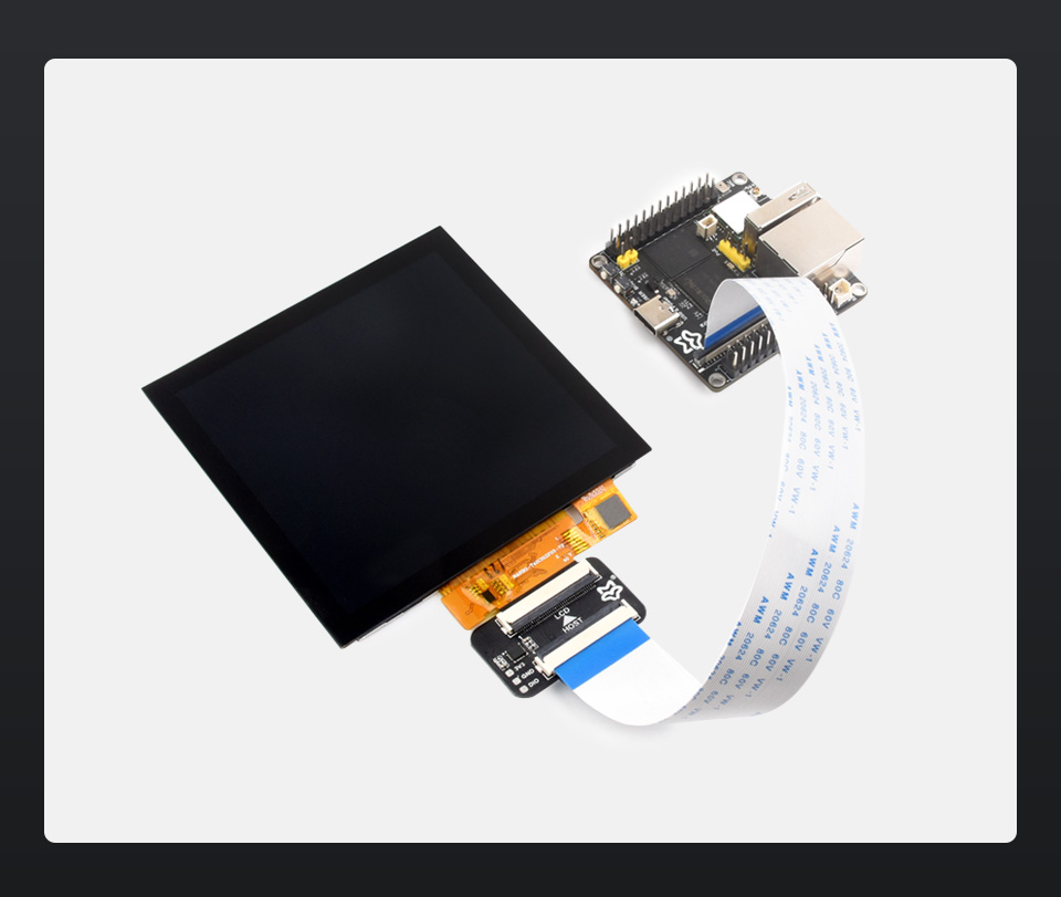 4 英寸 IPS 电容触摸 LCD 屏幕连接Luckfox Pico Ultra W