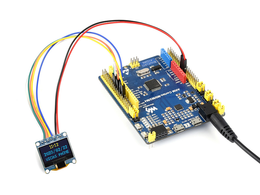 0.96 英寸 OLED 扩展板使用示例