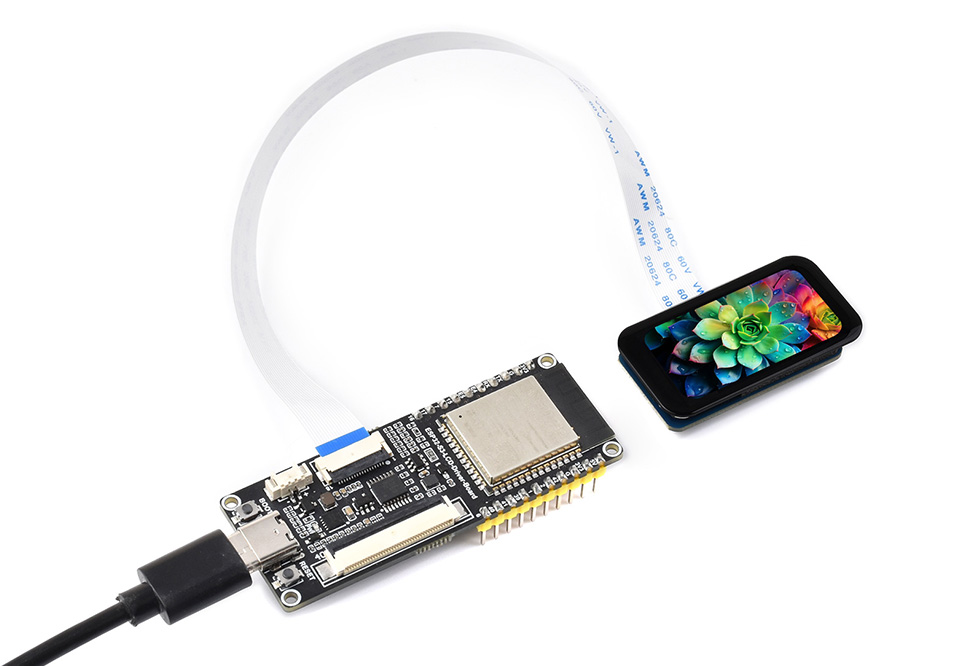 1.47 英寸触摸  LCD 扩展板接入树莓派主板