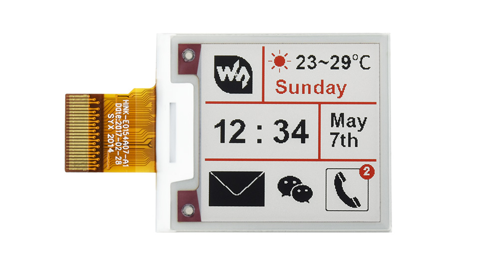 1.54英寸电子墨水屏