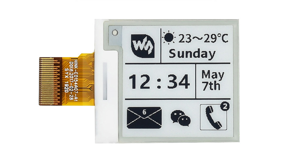1.54英寸电子墨水屏