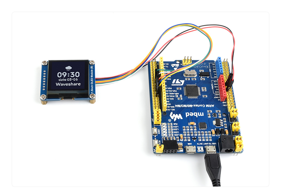 1.5 英寸 OLED 模块使用示例