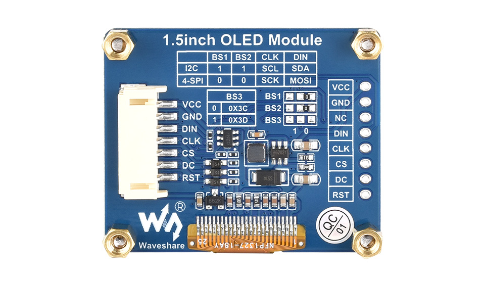 1.5 英寸 OLED 模块控制接口