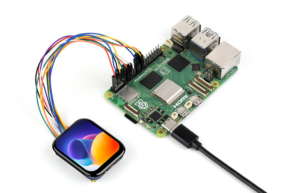 1.83 英寸触摸 LCD 扩展板接入树莓派主板