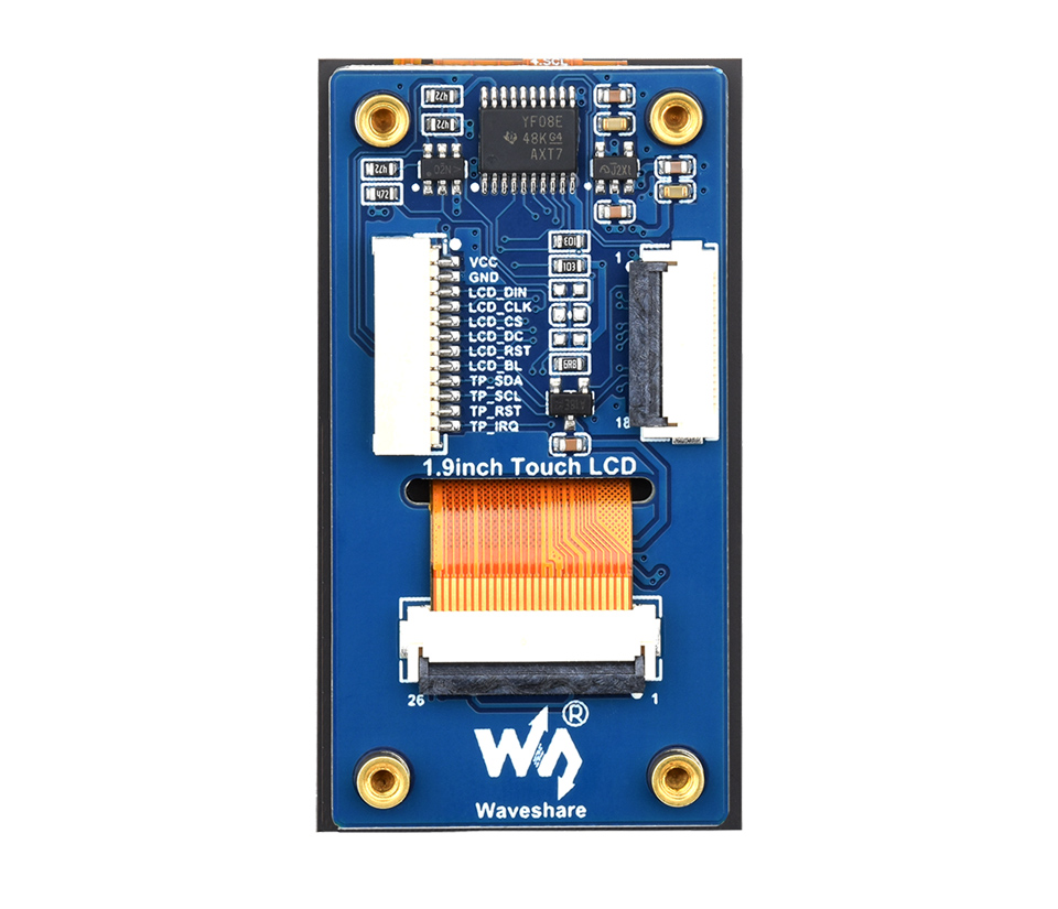 1.9 英寸触摸  LCD 扩展板SPI 或 I2C 控制接口