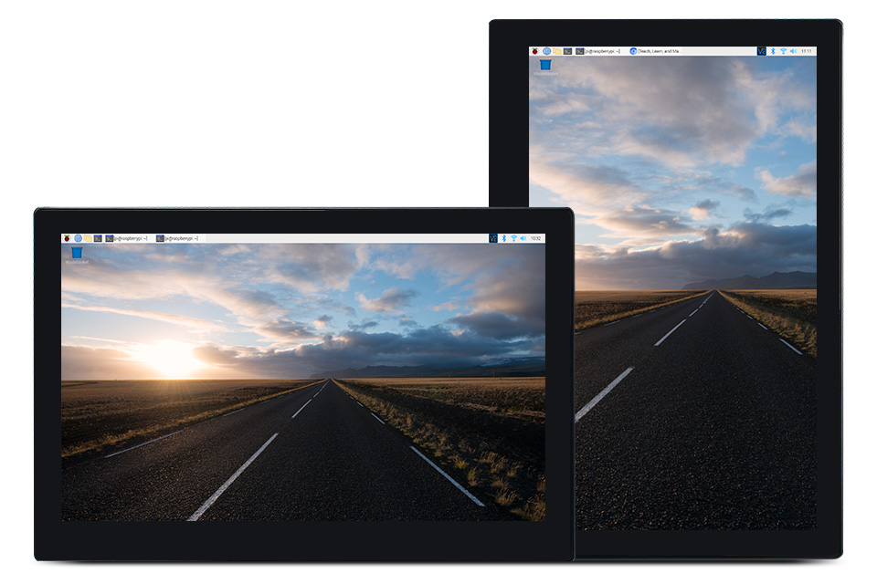 13.3 寸树莓派 3A+ 一体机支持横屏竖屏切换