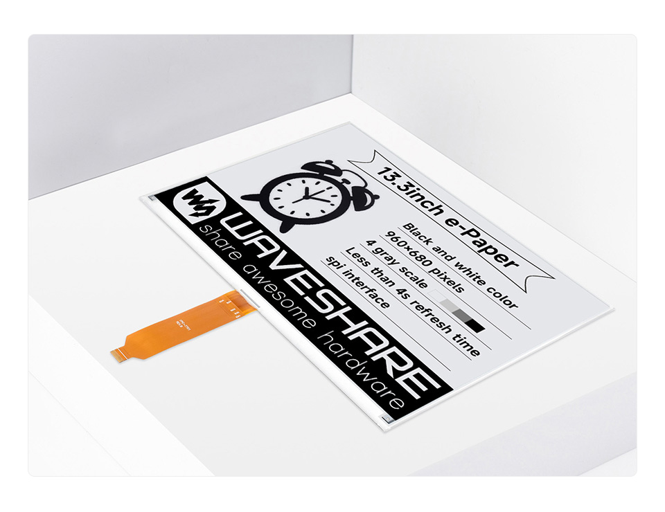 13.3 英寸电子墨水屏产品展示