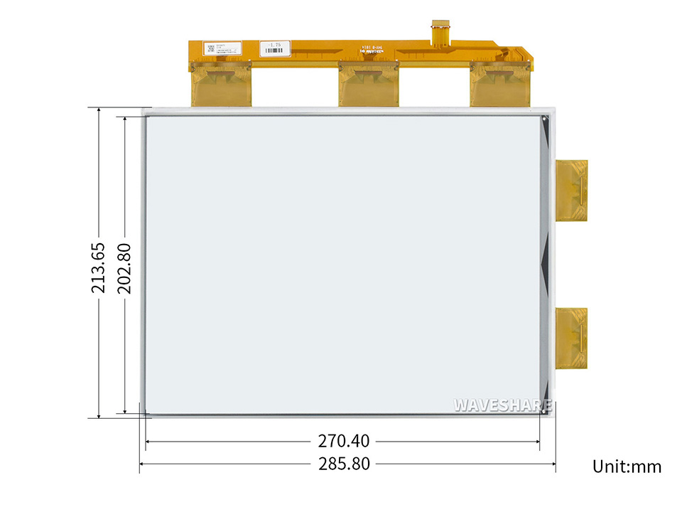 13.3英寸电子墨水屏尺寸