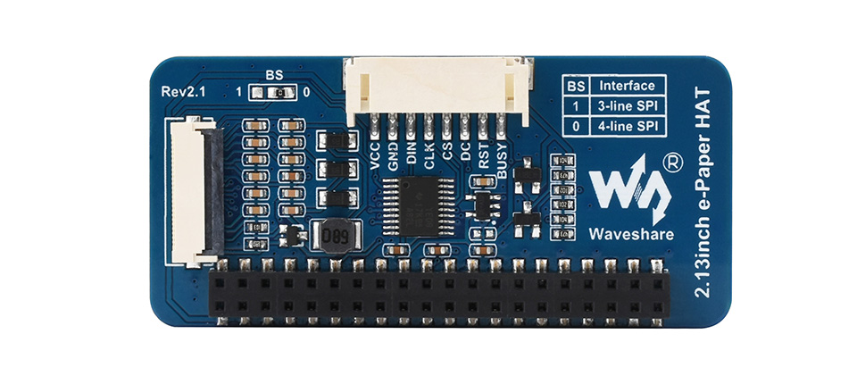 2.13 英寸电子墨水屏模块控制接口