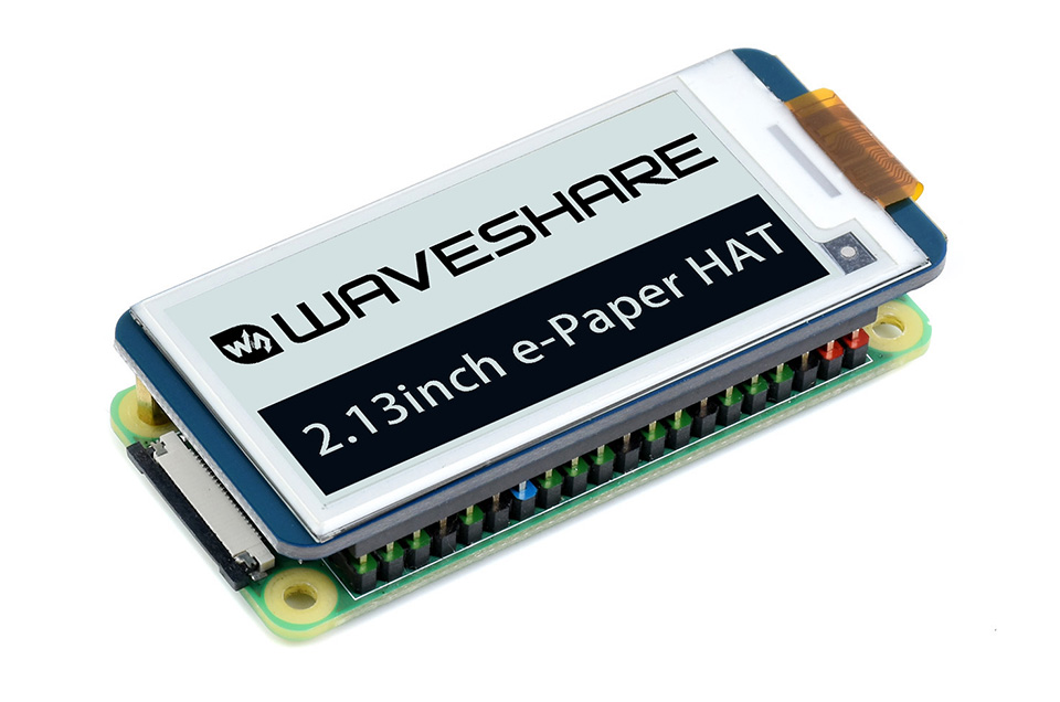 电子墨水屏接入树莓派效果