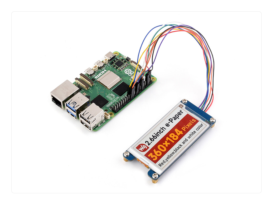 2.66 英寸电子墨水屏模块应用示例