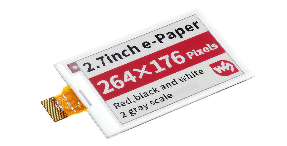 2.7英寸电子墨水屏
