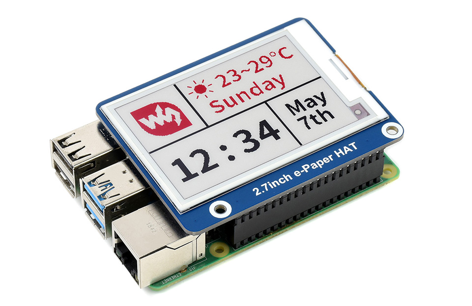 2.7英寸电子墨水屏板载电平转换芯片