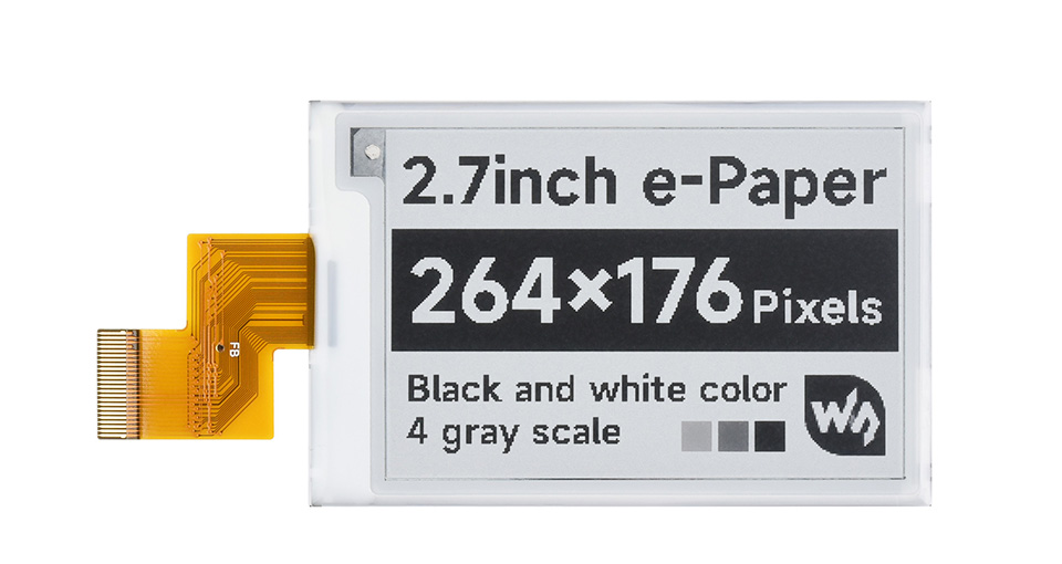 2.7英寸电子墨水屏