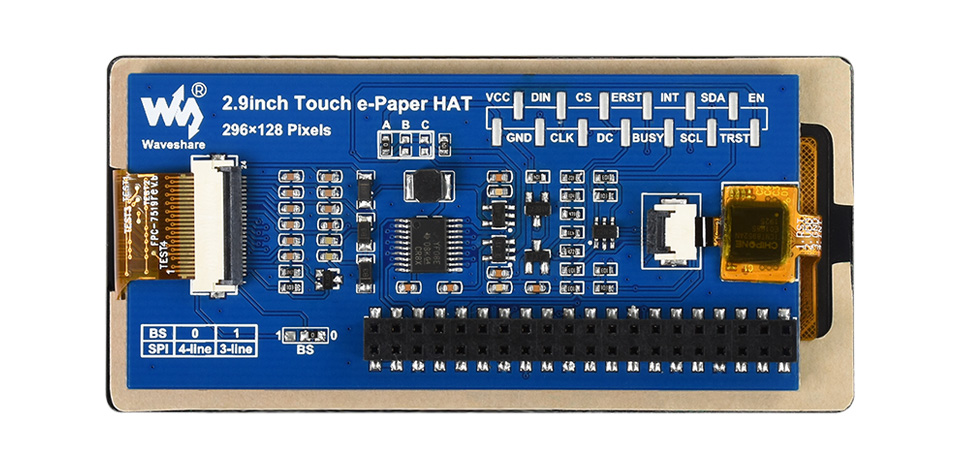 2.9 英寸触控墨水屏模块 SPI 控制接口