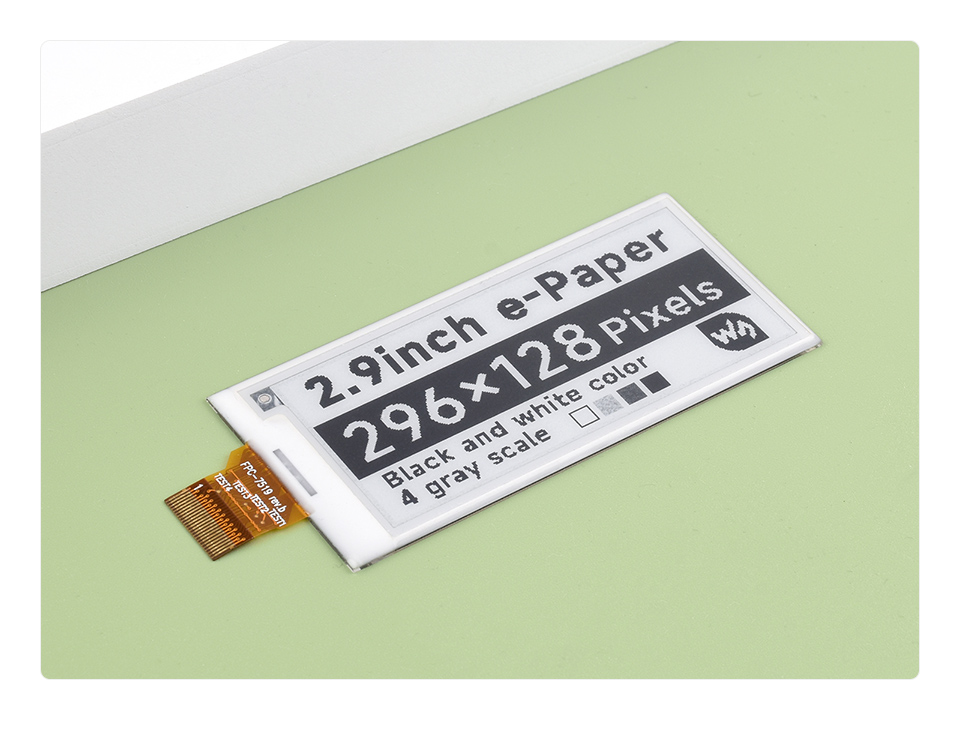2.9 英寸电子墨水屏产品展示