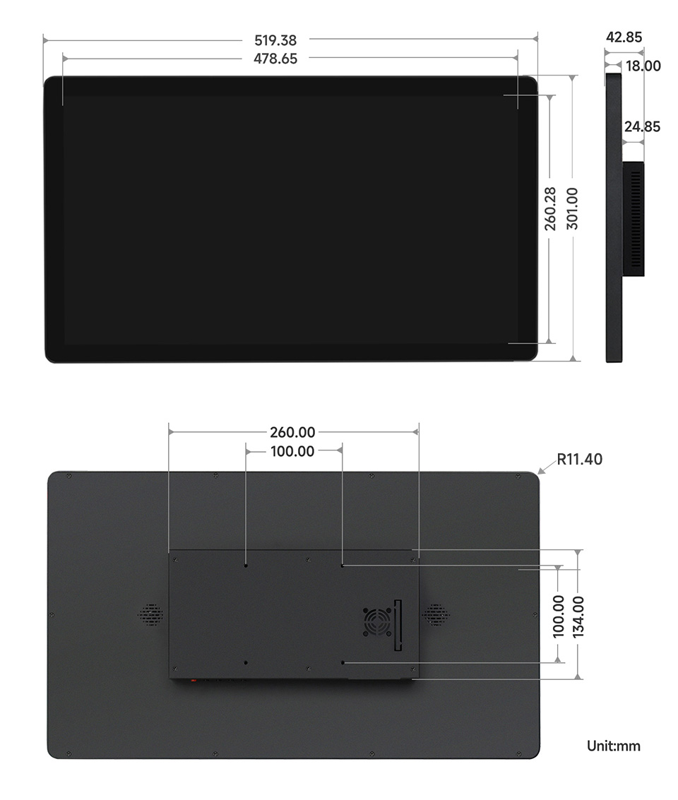 21.5 英寸电容触控屏