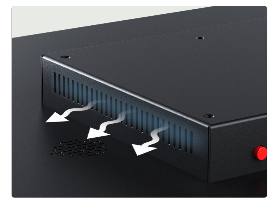 23.8/27 英寸电容触控屏，预留散热孔位