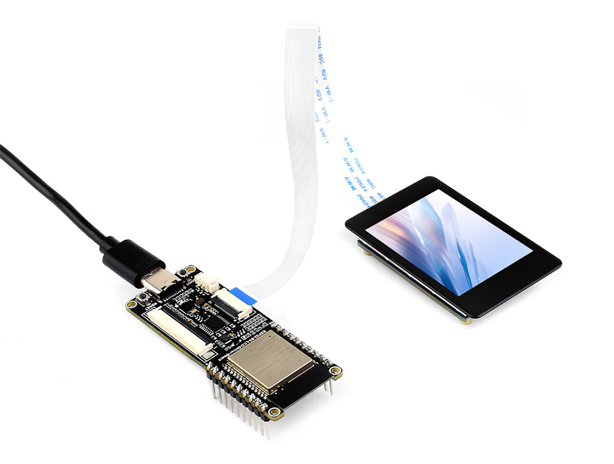 2.8 英寸触摸  LCD 扩展板接入树莓派主板<