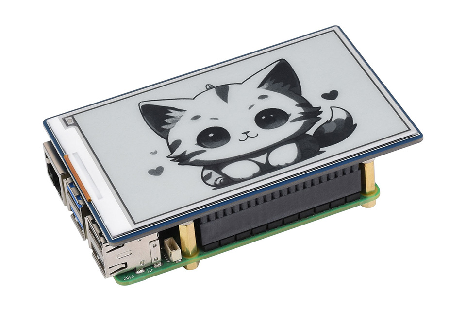 3.97 英寸黑白电子墨水屏带模块版本背面