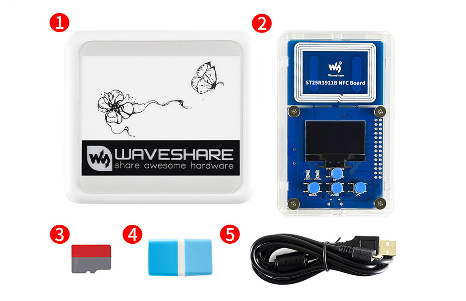4.2inch NFC e-Paper Eval Kit 配置清单