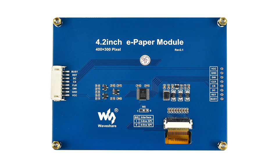 .2英寸电子墨水屏SPI控制接口