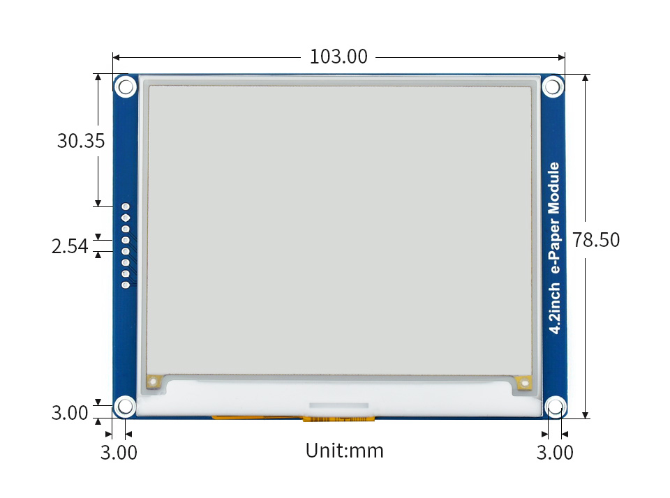 4.2英寸电子墨水屏尺寸