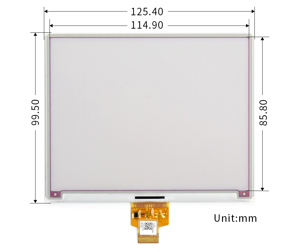 13.3英寸电子墨水屏尺寸