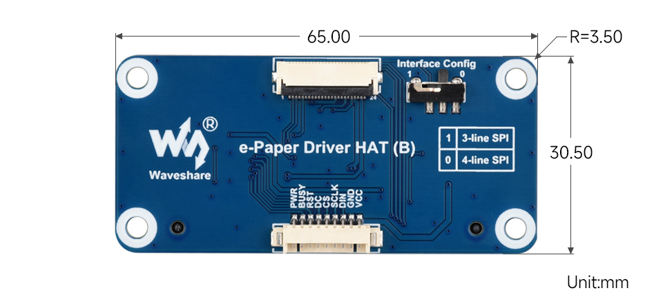 5.83 英寸电子墨水屏模块尺寸
