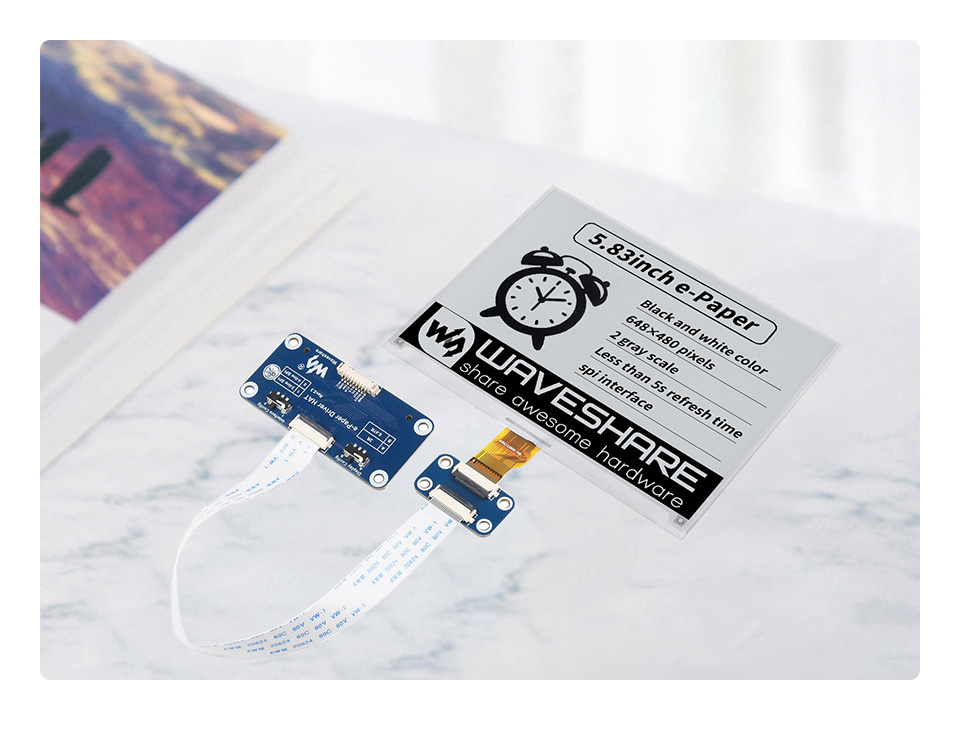 5.83 英寸电子墨水屏模块产品展示