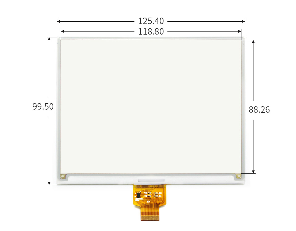 5.83英寸电子墨水屏尺寸