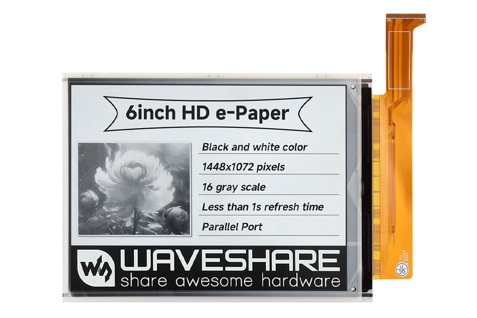 6英寸电子墨水屏