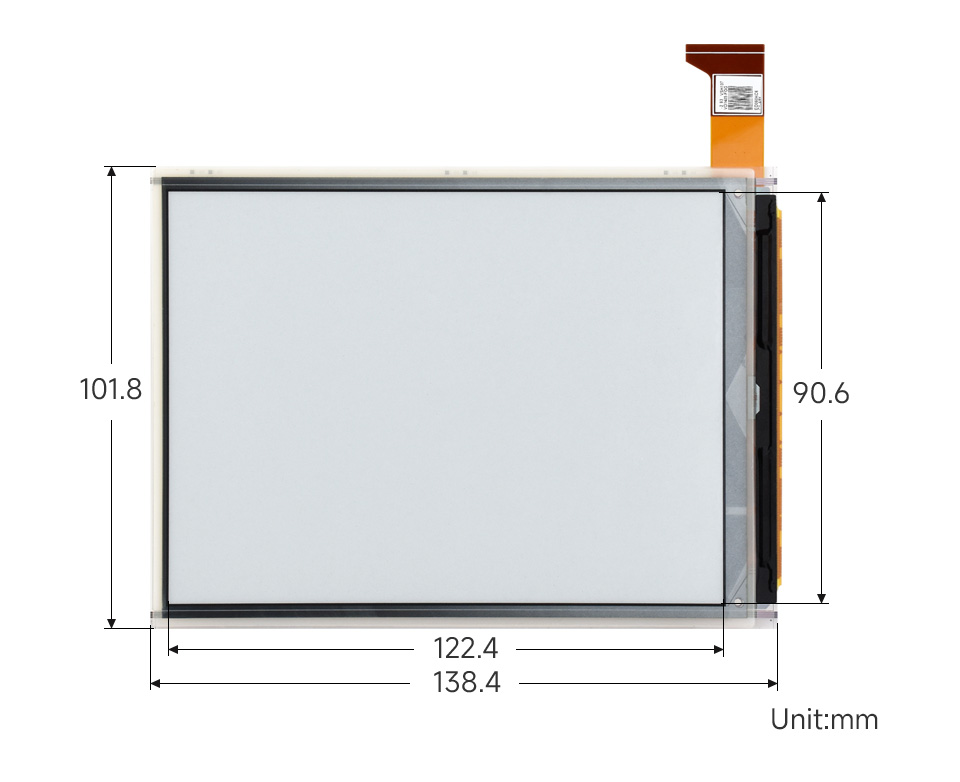 6英寸电子墨水屏尺寸