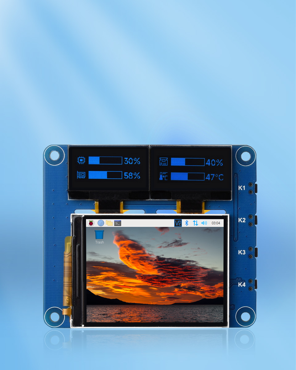 树莓派三联屏扩展板