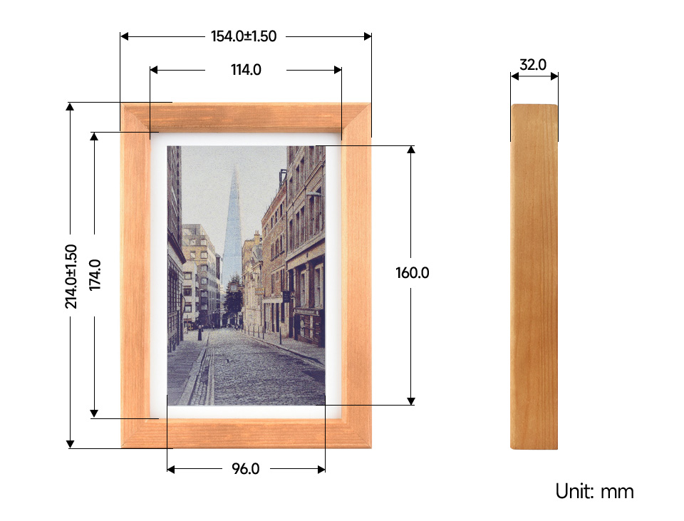 7.3 英寸彩色墨水屏电子相框尺寸