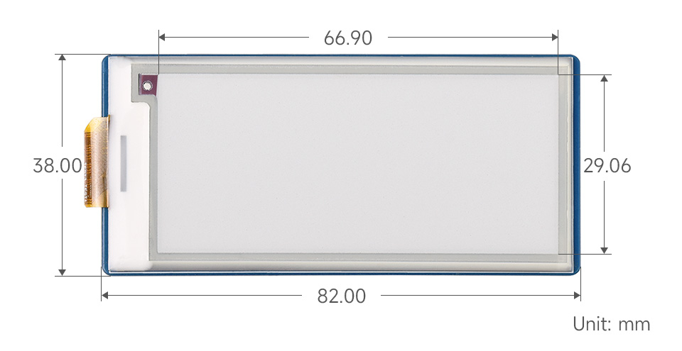 5.83英寸电子墨水屏尺寸