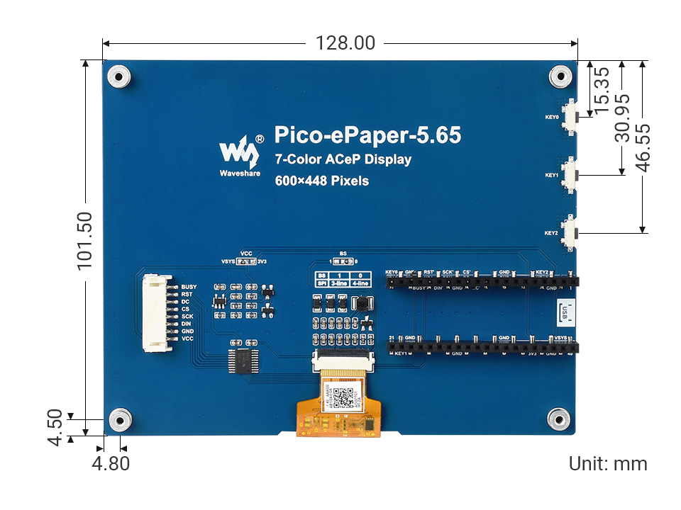 2.66英寸电子墨水屏尺寸