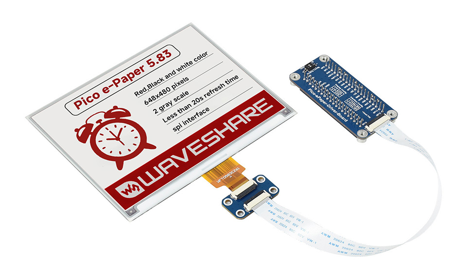 5.83 英寸 LCD Pico 扩展板